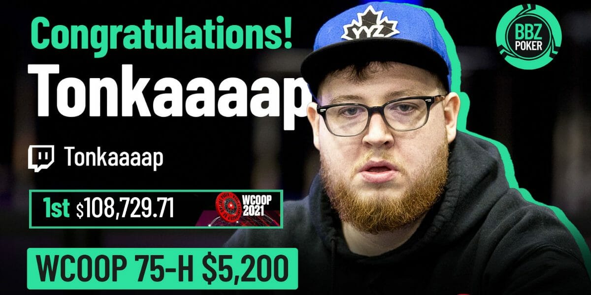 Tonkaaaa wins his second WCOOP title for $108K