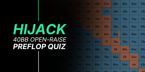 HJ Preflop Range Quiz: 40bb Tournament Poker