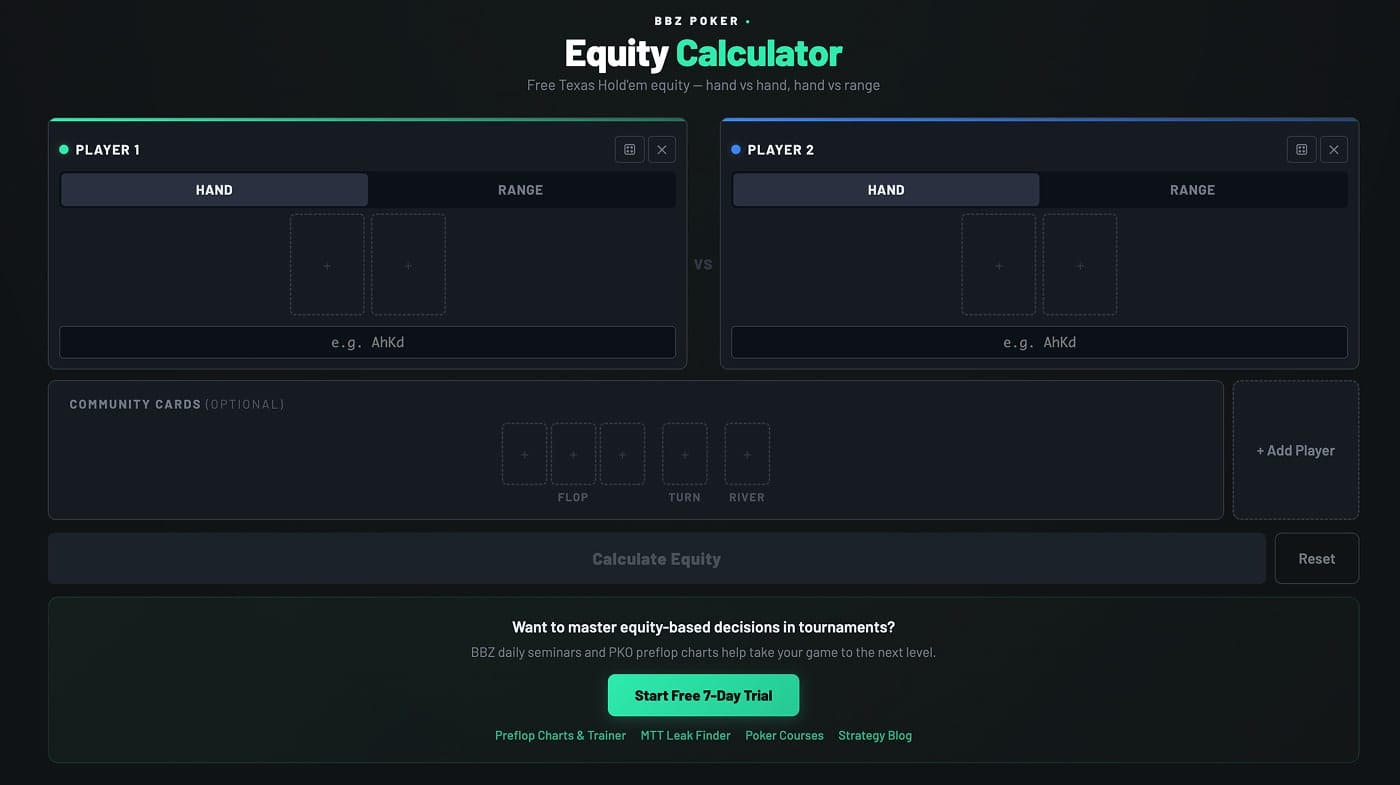 Equity Calculator