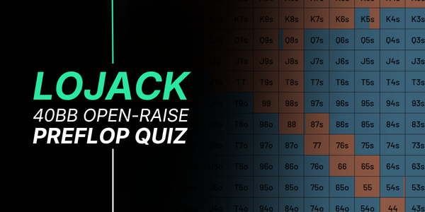 LJ Preflop Range Quiz: 40bb Tournament Poker